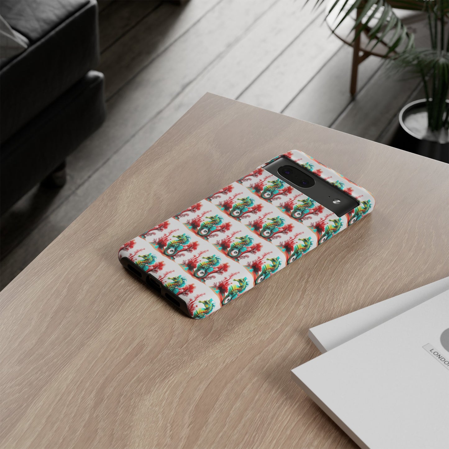 Vibrant Seahorse & Coral Reef - Artistic Mobile Phone hard Case