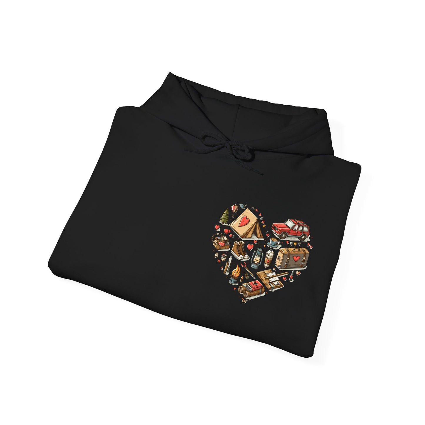 Wild at Heart: Ultimate Outdoor Adventure & Camping Icon Hoodie