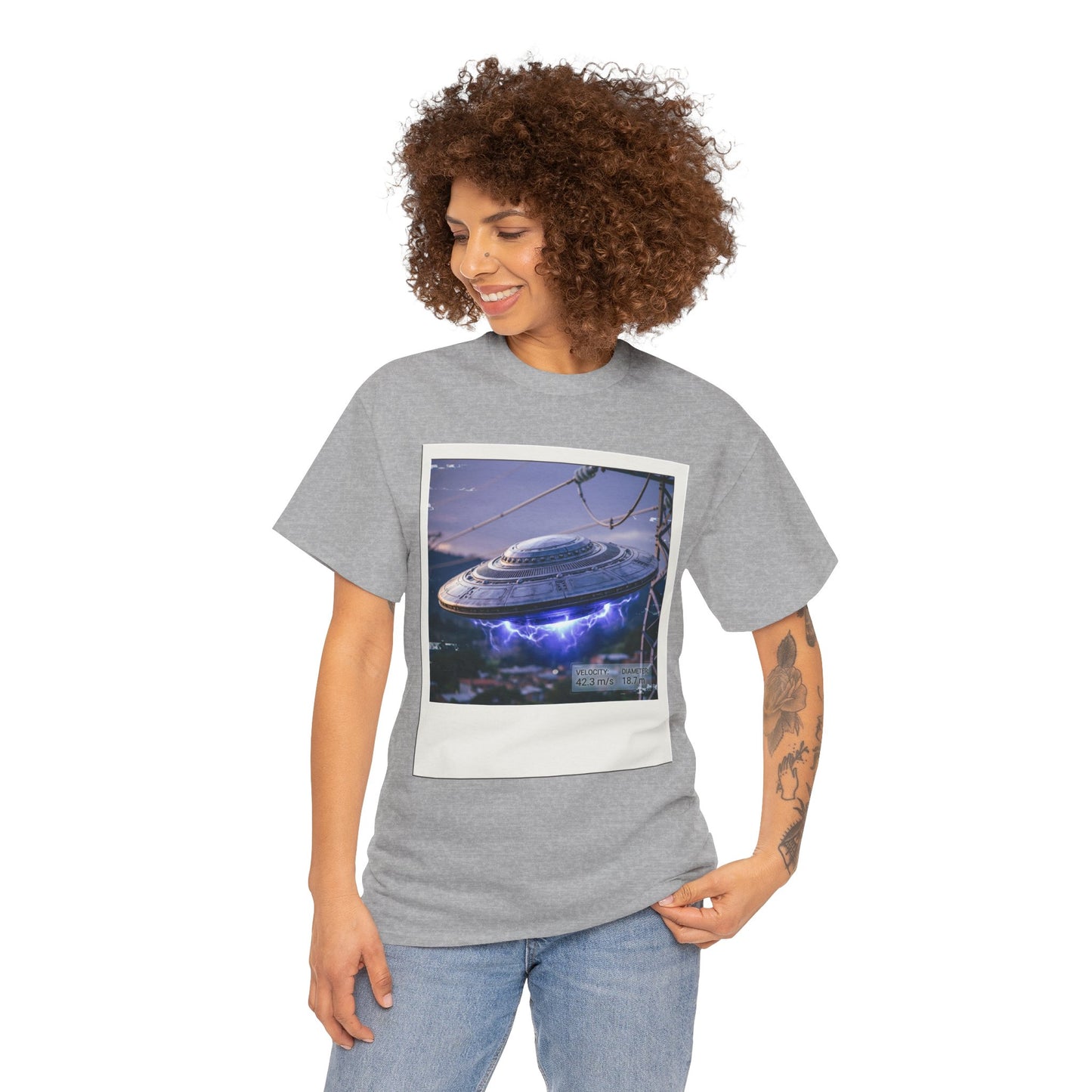 UFO Evidence T-Shirt | Retro Polaroid Alien Sighting Photo