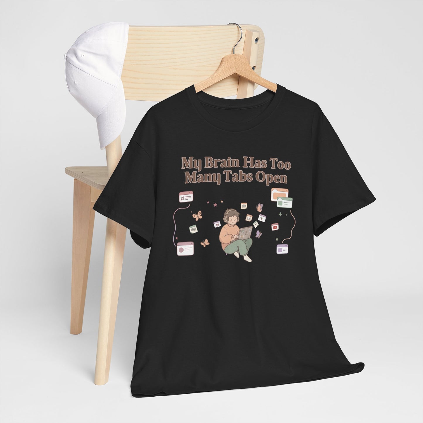 Hyper-Focus Mode: ENGAGED 🎧 The 'Brain Has Too Many Tabs Open' Neurospicy Tee