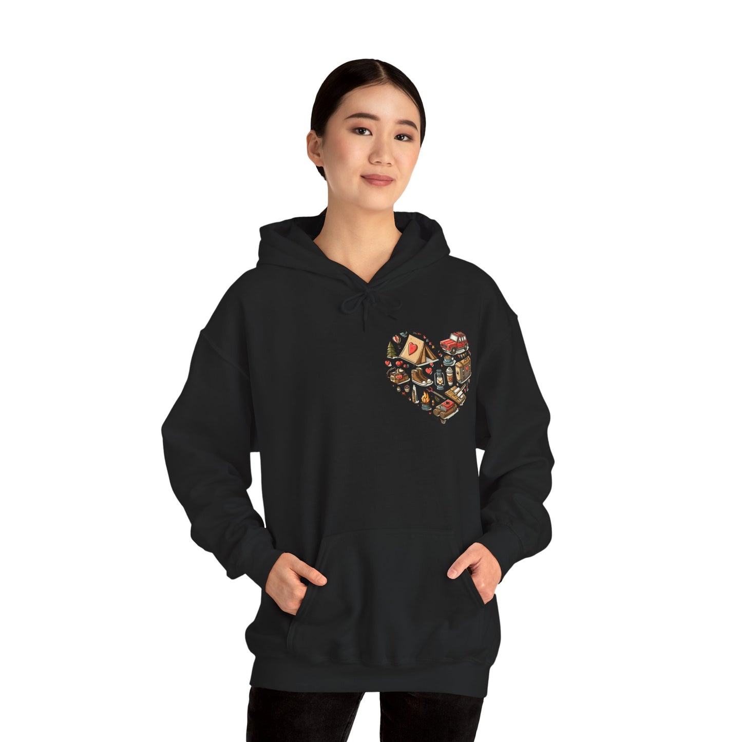 Wild at Heart: Ultimate Outdoor Adventure & Camping Icon Hoodie