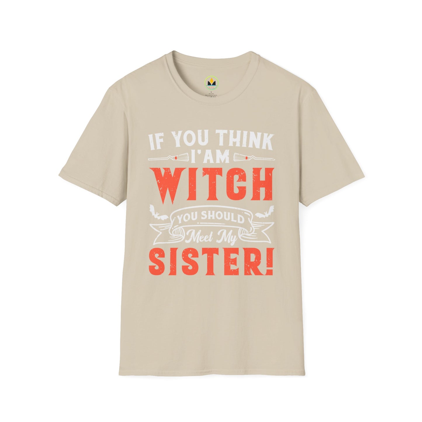 Humorous Witch Sister Halloween Unique Spooky Season Softstyle T-Shirt