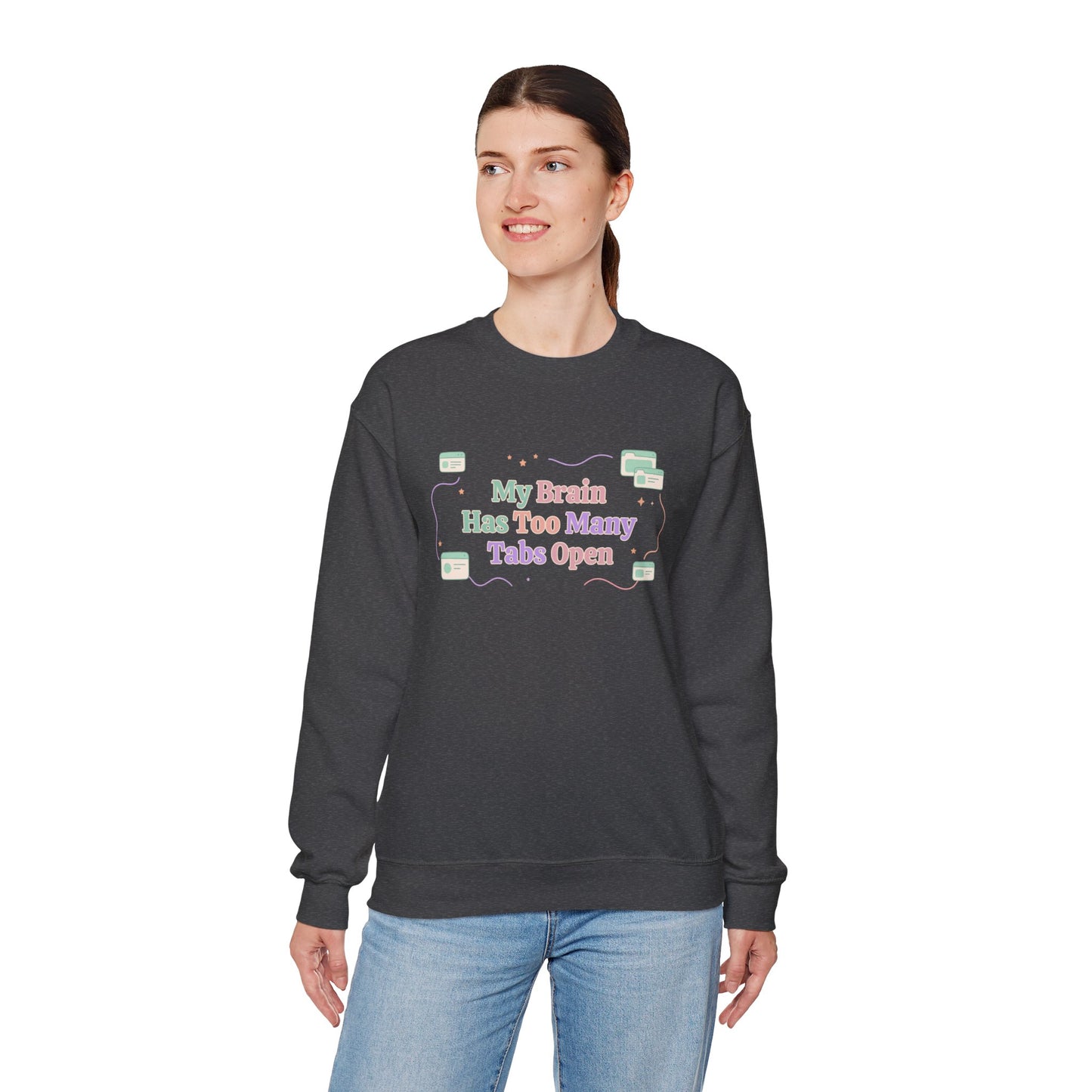 System Status: Hyperfixated | Industrial ADHD Crewneck