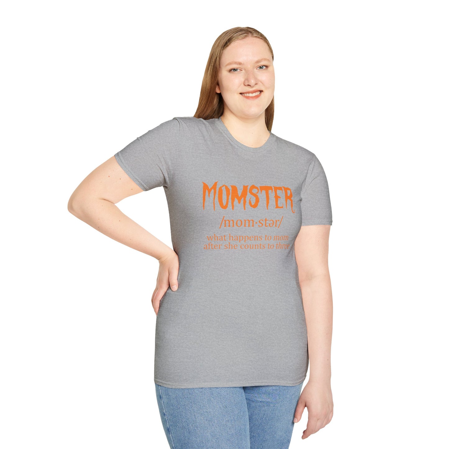 Halloween ‘Momster’ Tee - Fun Parenting Humor Softstyle T-Shirt