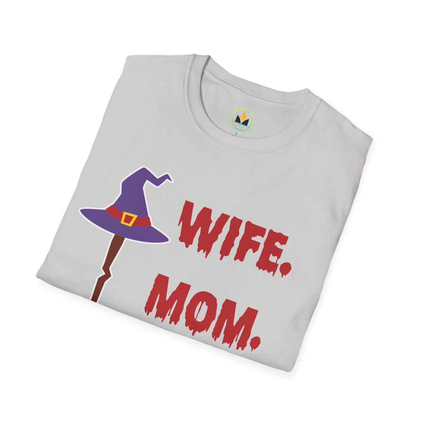 Spooky ‘Wife. Mom. Witch.’ Halloween Tee - Fun & Festive Holiday Apparel