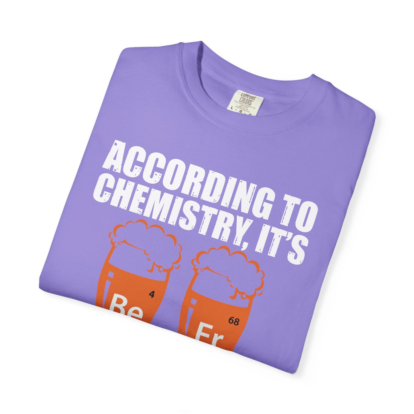 Beer Chemistry T-Shirt BeEr Elements Graphic Comfort Colors Ring Spun Tee - Viral Science Nerd Gift
