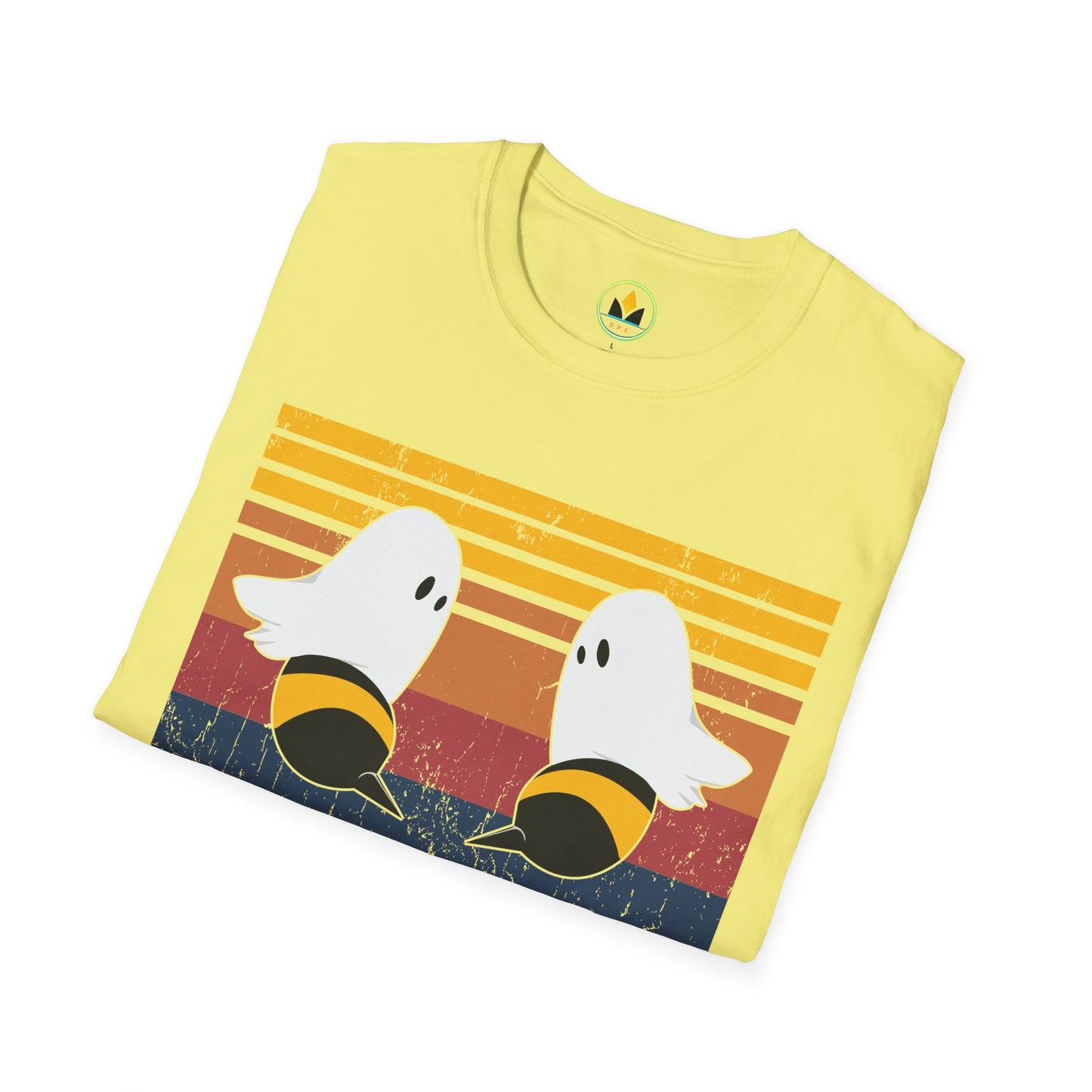 BOO BEES Retro Ghost‑Bee T‑Shirt – Funny Halloween Pun Tee for Spooky Season