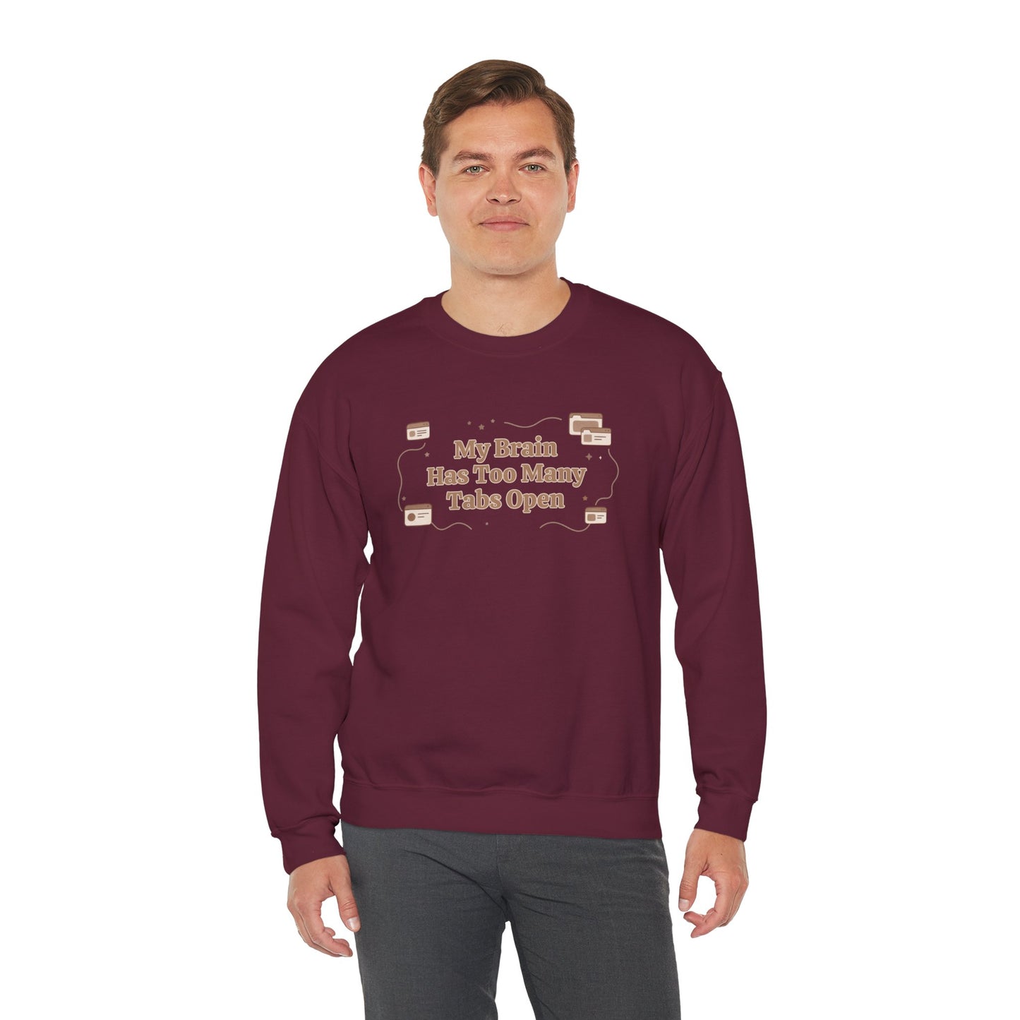 The "Mental Tabs" Aesthetic Crewneck | Oversized Lofi Sweatshirt