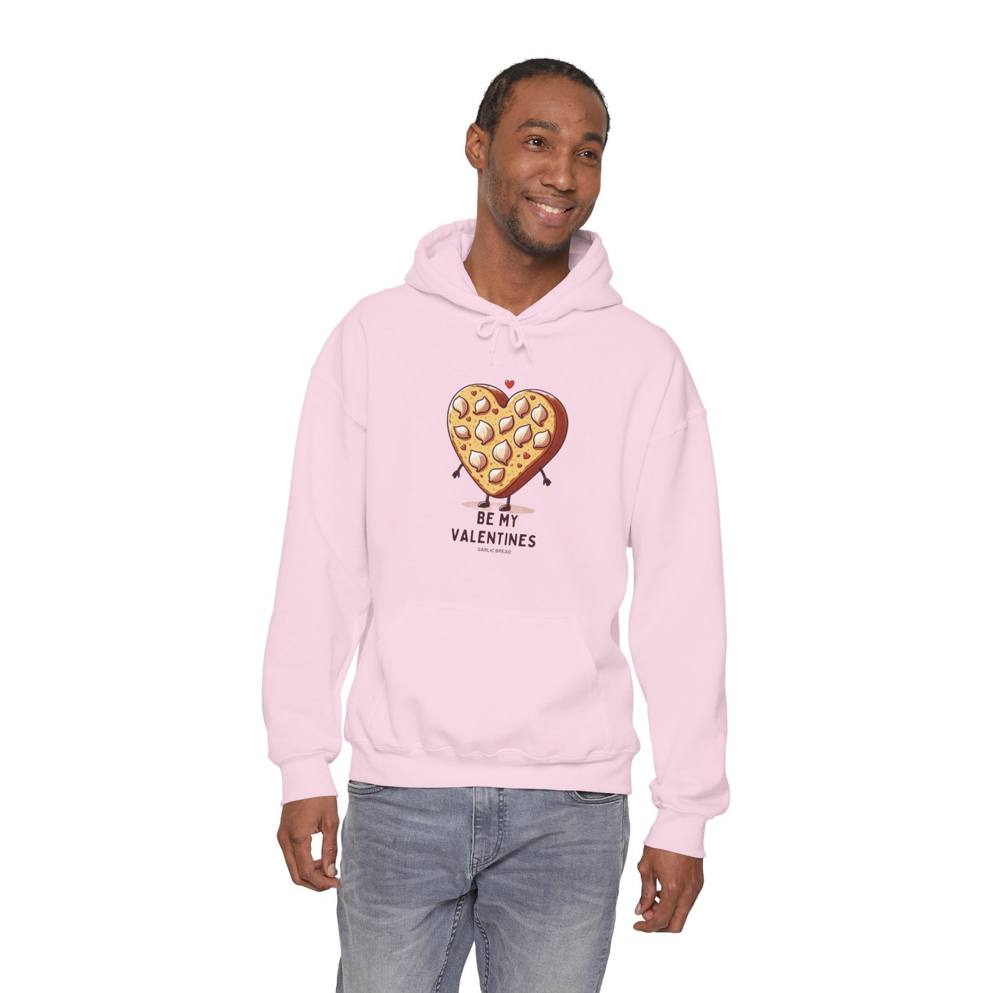 Love at First Bite: Funny Garlic Bread Heart Valentine's Hoodie