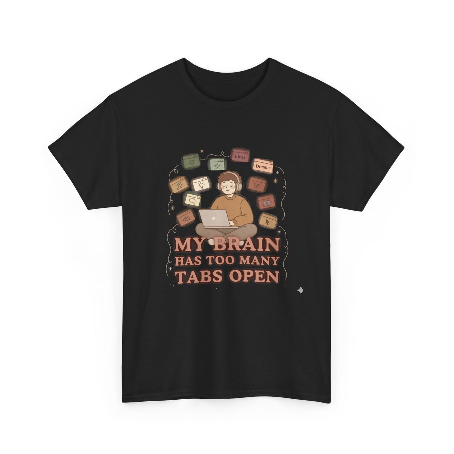 The "Cozy Mind" Earth Tone ADHD Graphic Tee