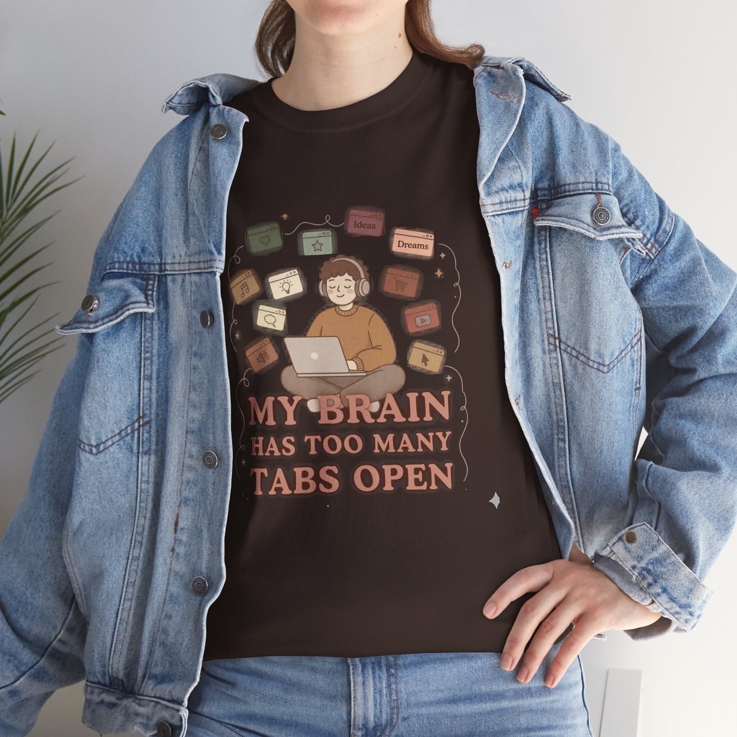 The "Cozy Mind" Earth Tone ADHD Graphic Tee