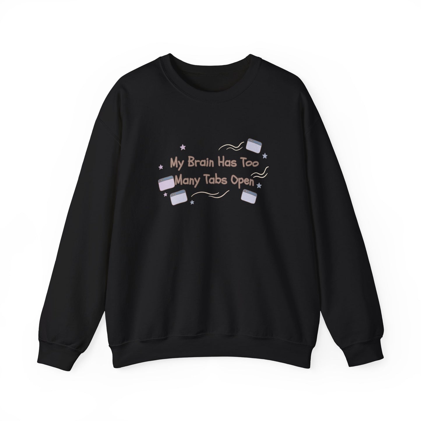 ADHD Brain Under Construction | Cozy Retro Aesthetic Sweatshirt