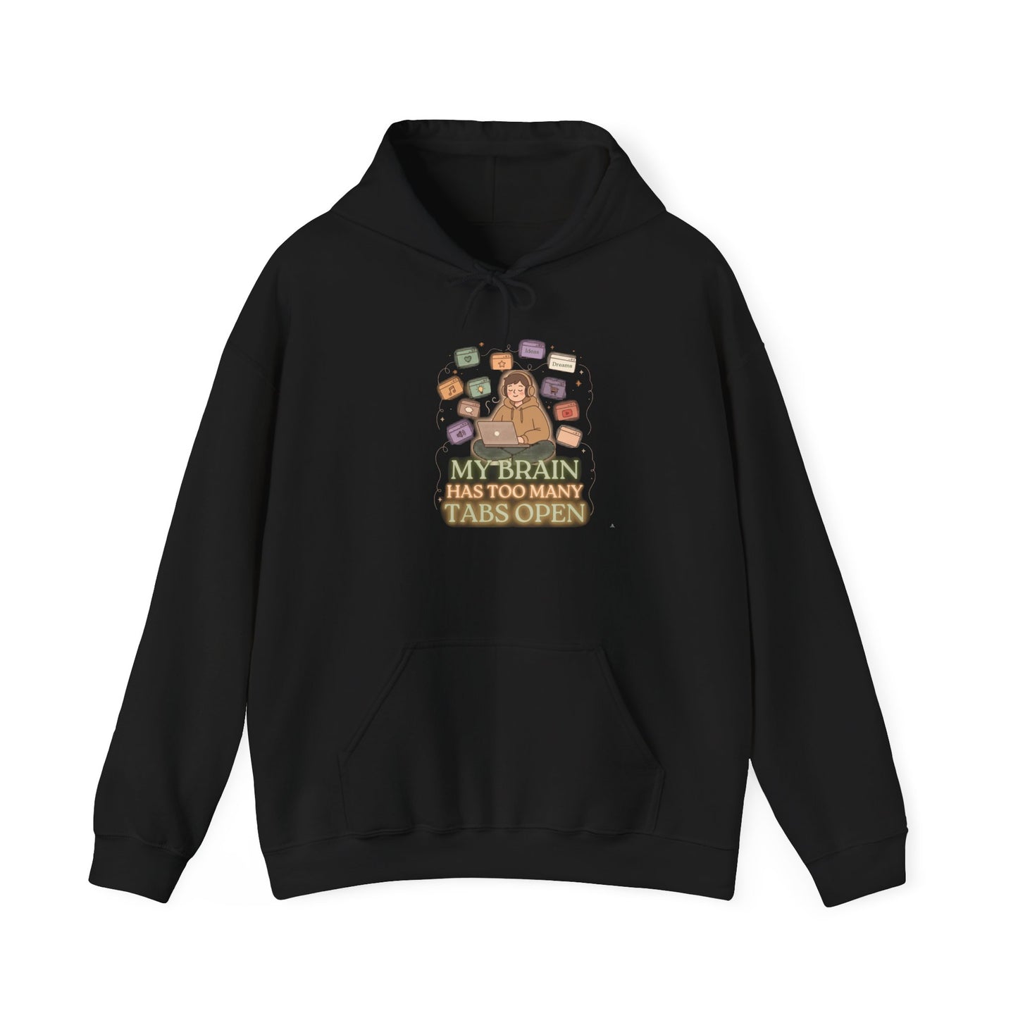 Dopamine at Midnight | ADHD Lofi Glow Aesthetic Hoodie