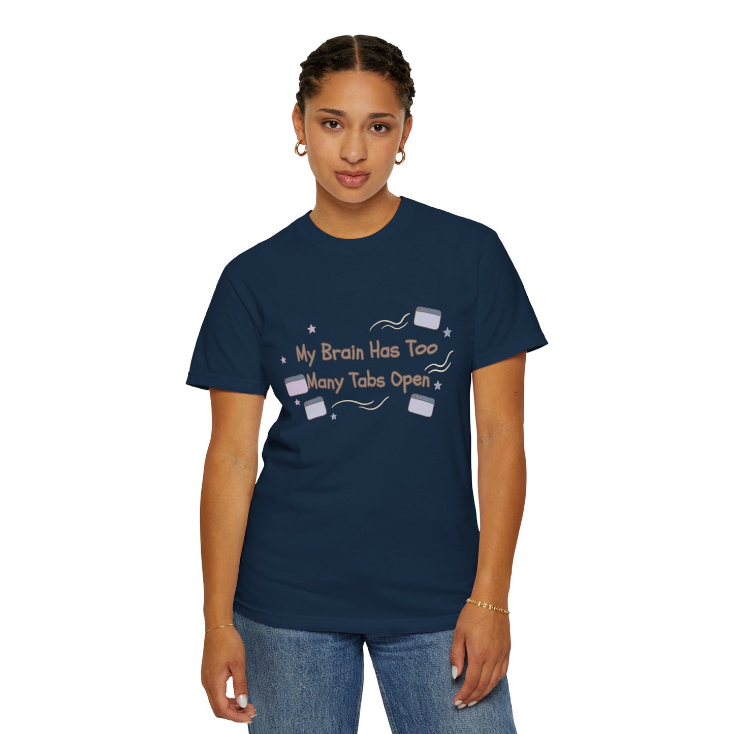 The "ADHD Brain Under Construction" Retro Warning Tee