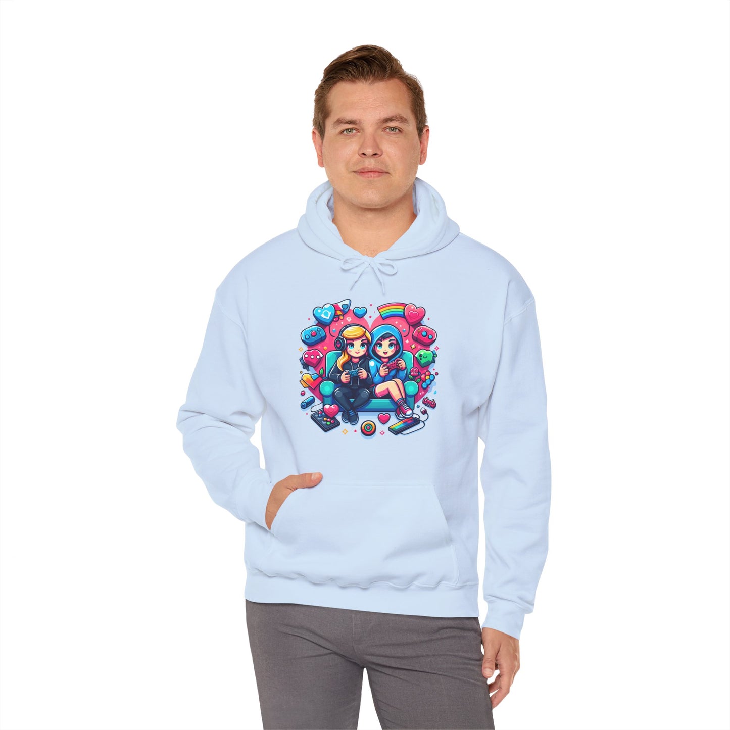 Retro Kawaii Gamer Girl Hoodie | Cute Anime Aesthetic Streetwear