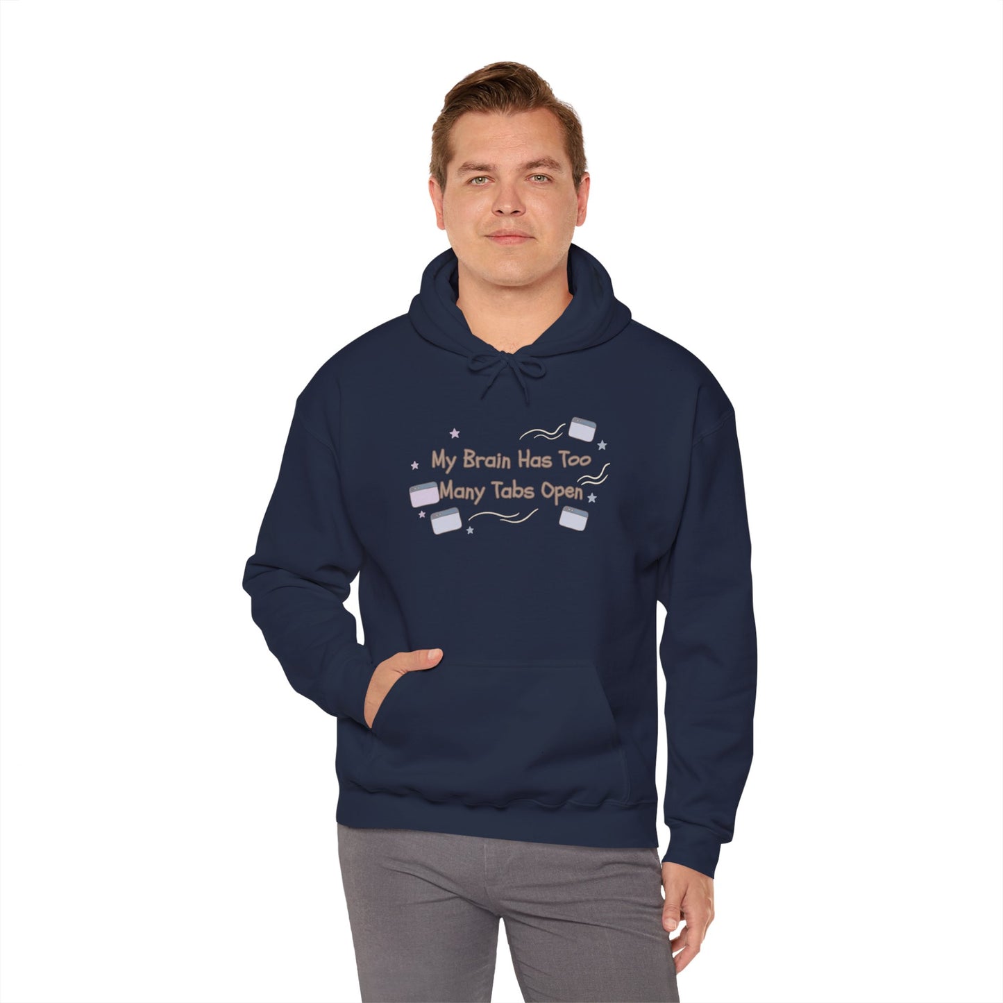 ADHD Brain Under Construction | Cozy Retro Aesthetic Hoodie