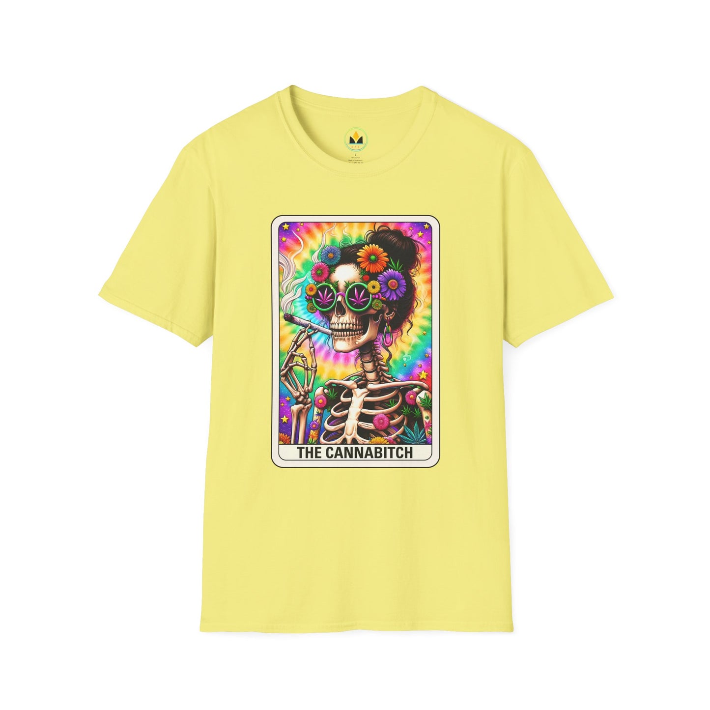 Cannabitch Halloween T-Shirt | Funny Weed Gothic Tee, Spooky Stoner Gift