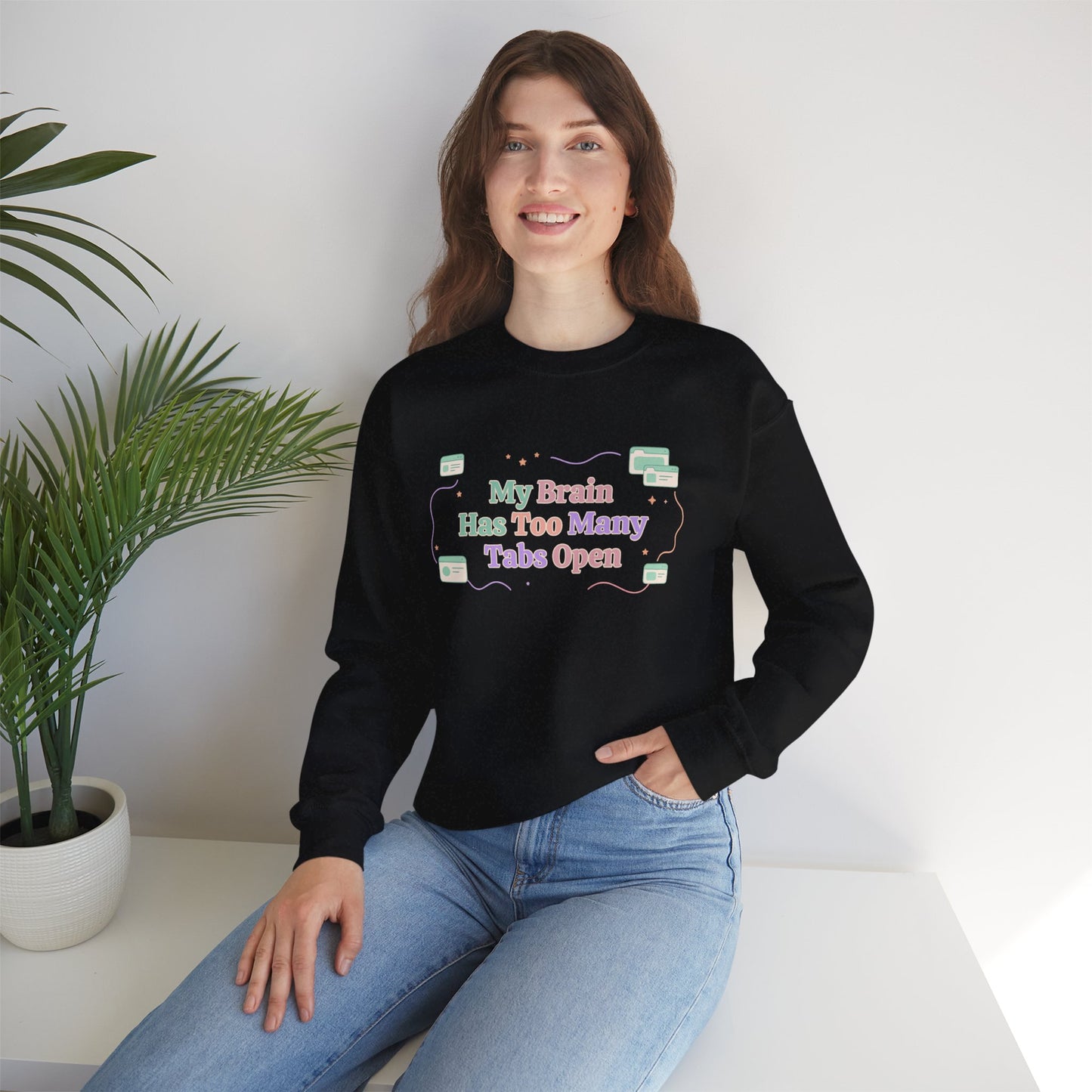 System Status: Hyperfixated | Industrial ADHD Crewneck