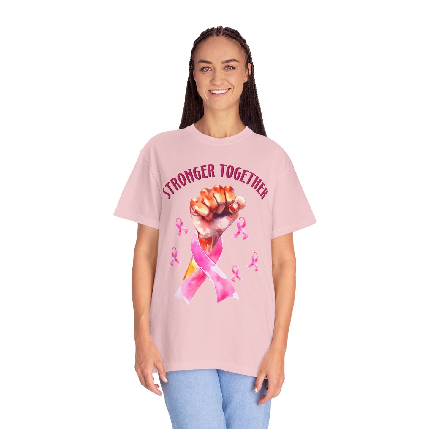 Empower Unity: Breast Cancer "Stronger Together" Comfort Colors Tee