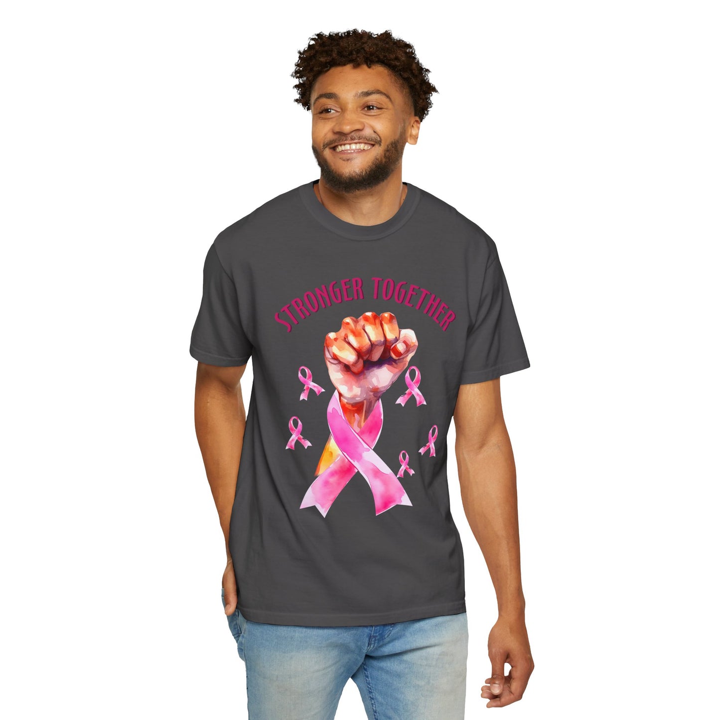 Empower Unity: Breast Cancer "Stronger Together" Comfort Colors Tee