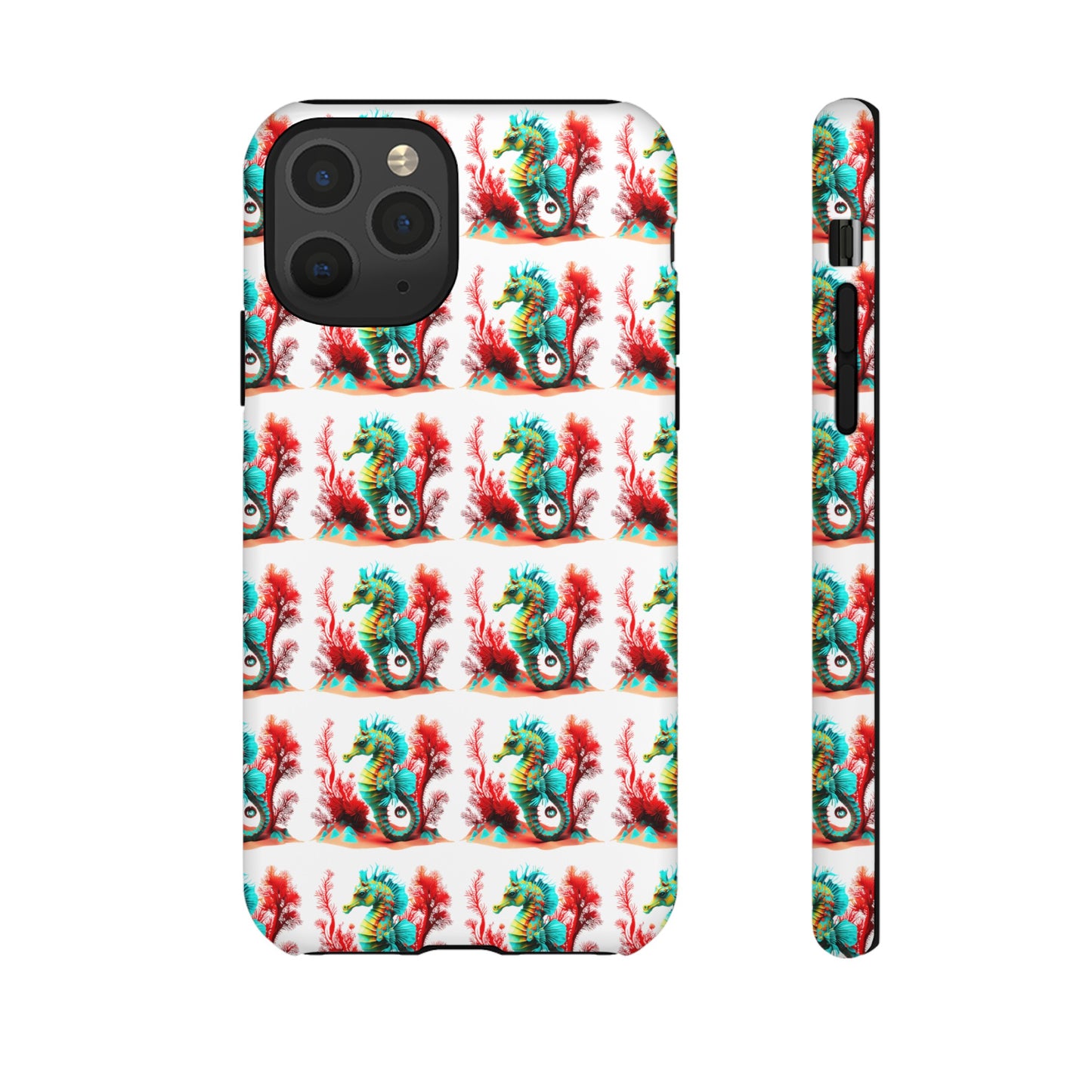 Vibrant Seahorse & Coral Reef - Artistic Mobile Phone hard Case