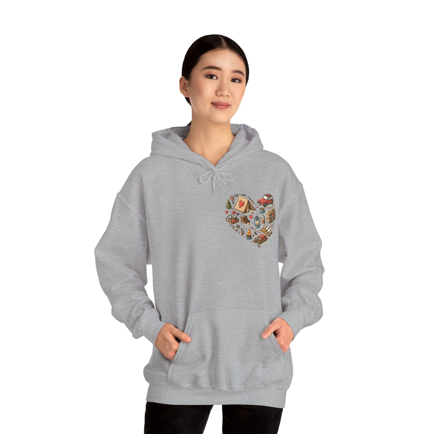 Wild at Heart: Ultimate Outdoor Adventure & Camping Icon Hoodie