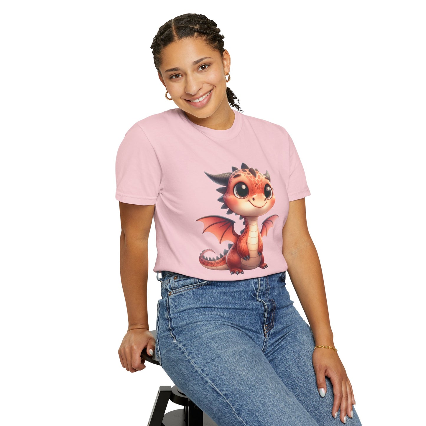 Adorable Dragon Whelp Tee - Soft Cotton T-Shirt with Fantasy Creature tee