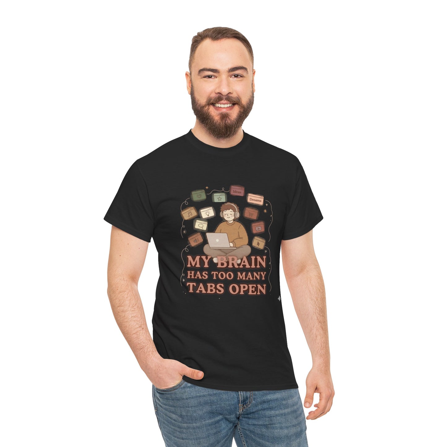The "Cozy Mind" Earth Tone ADHD Graphic Tee