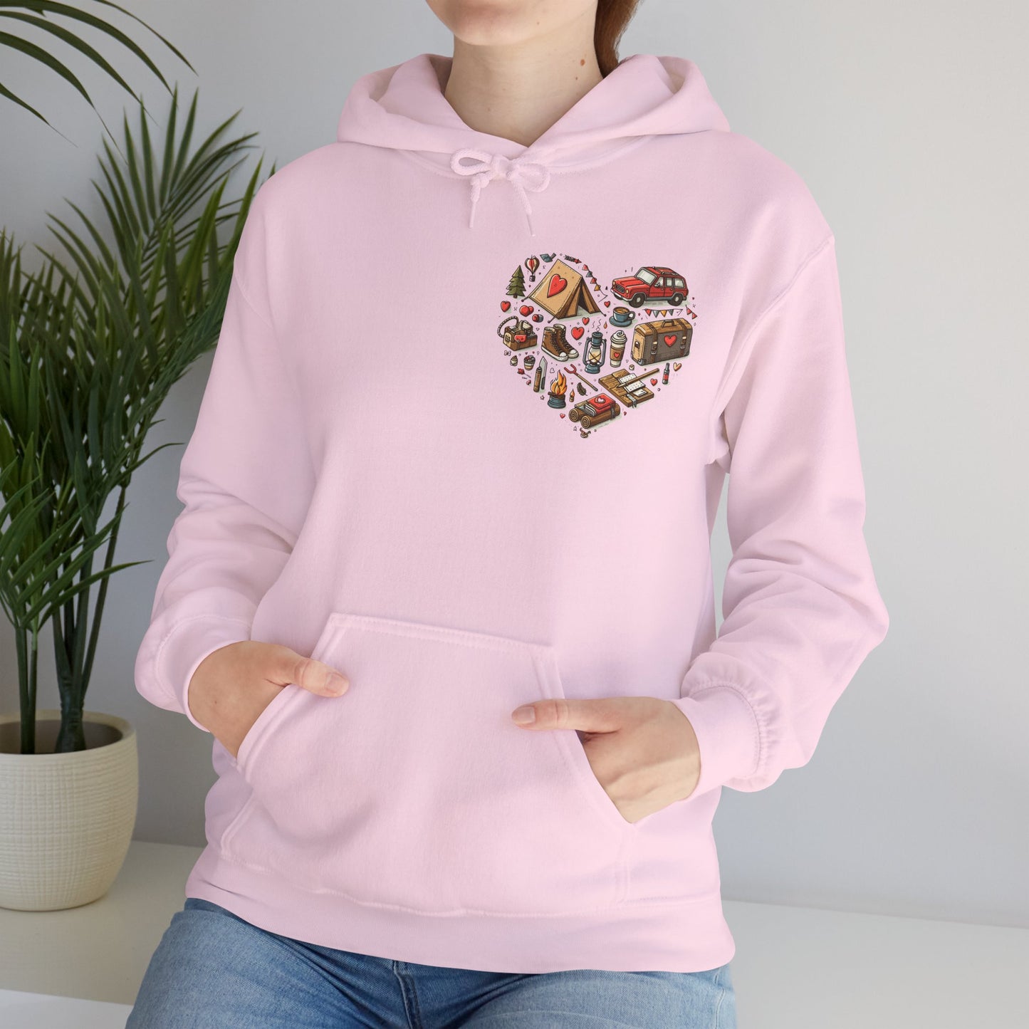 Wild at Heart: Ultimate Outdoor Adventure & Camping Icon Hoodie
