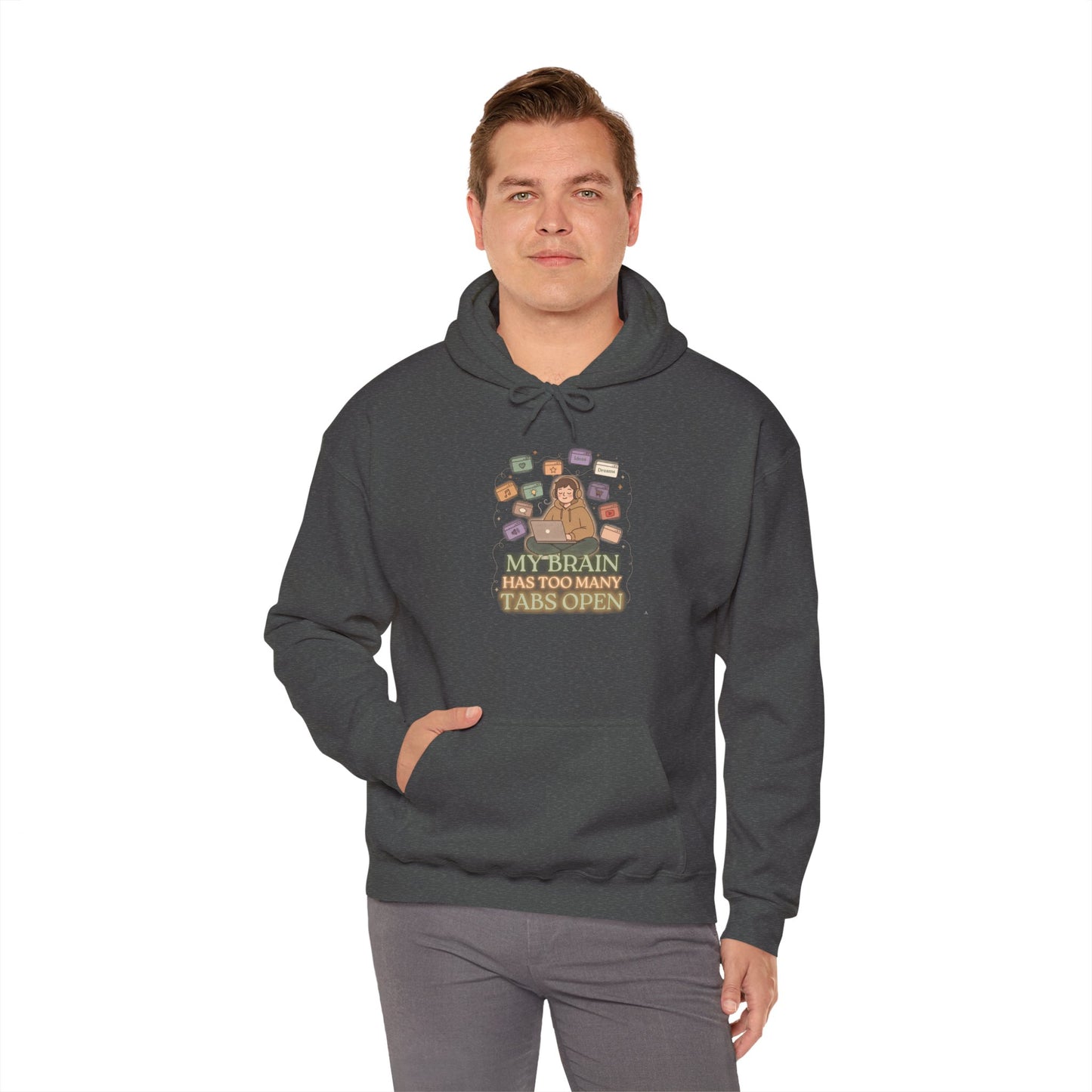 Dopamine at Midnight | ADHD Lofi Glow Aesthetic Hoodie