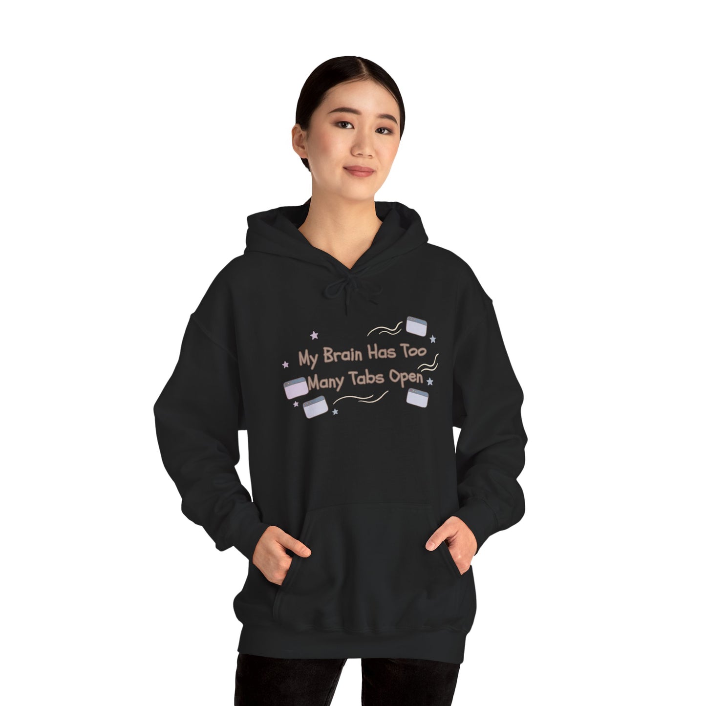 ADHD Brain Under Construction | Cozy Retro Aesthetic Hoodie