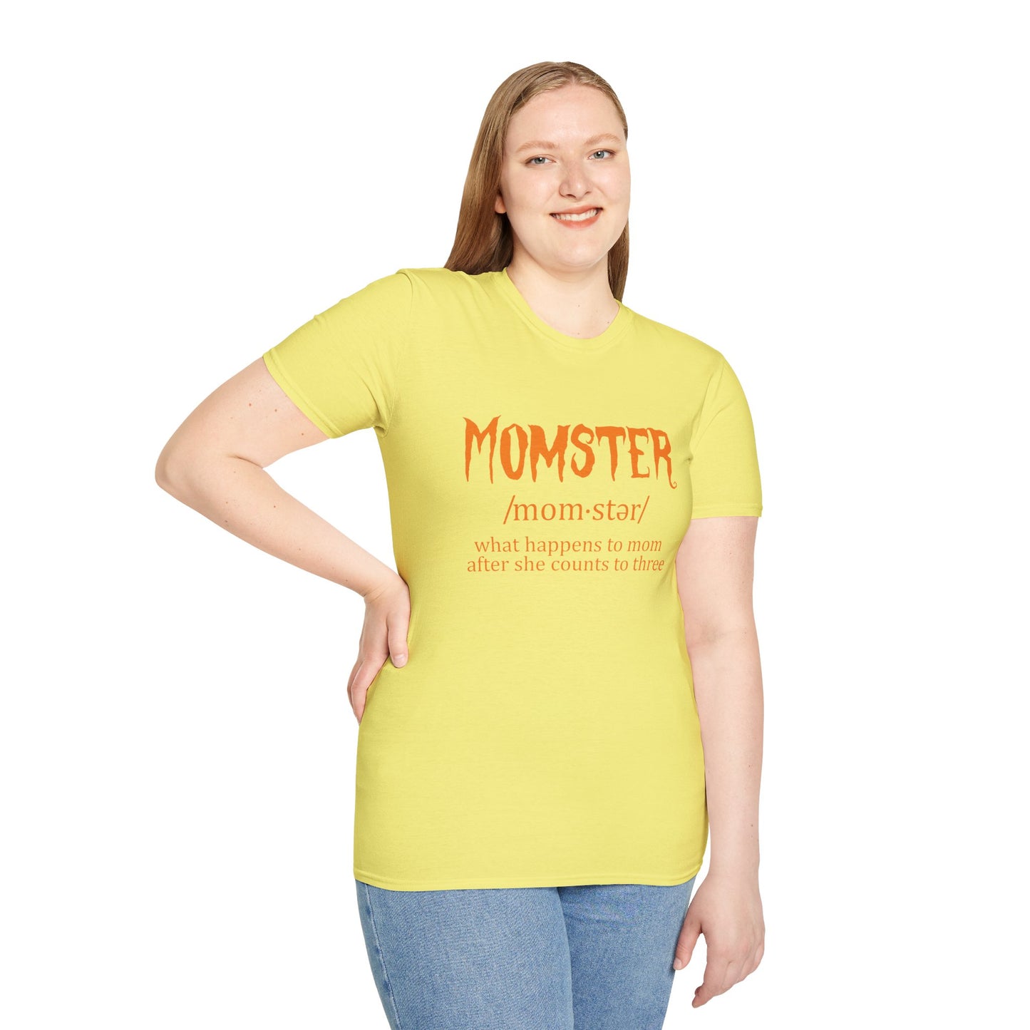 Halloween ‘Momster’ Tee - Fun Parenting Humor Softstyle T-Shirt
