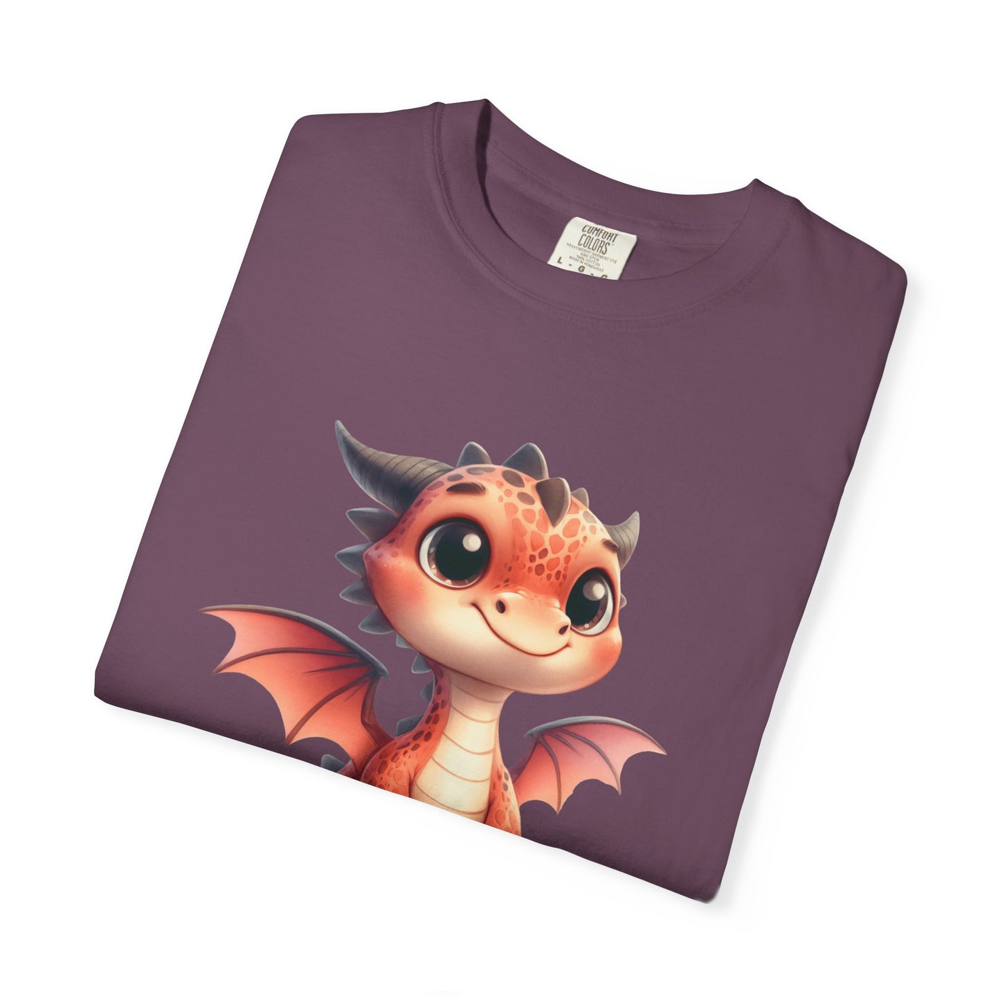 Playful Whimsy Dragon - Unique Cartoon-Style Dragon T-Shirt Design for Fun and Fantasy Lovers
