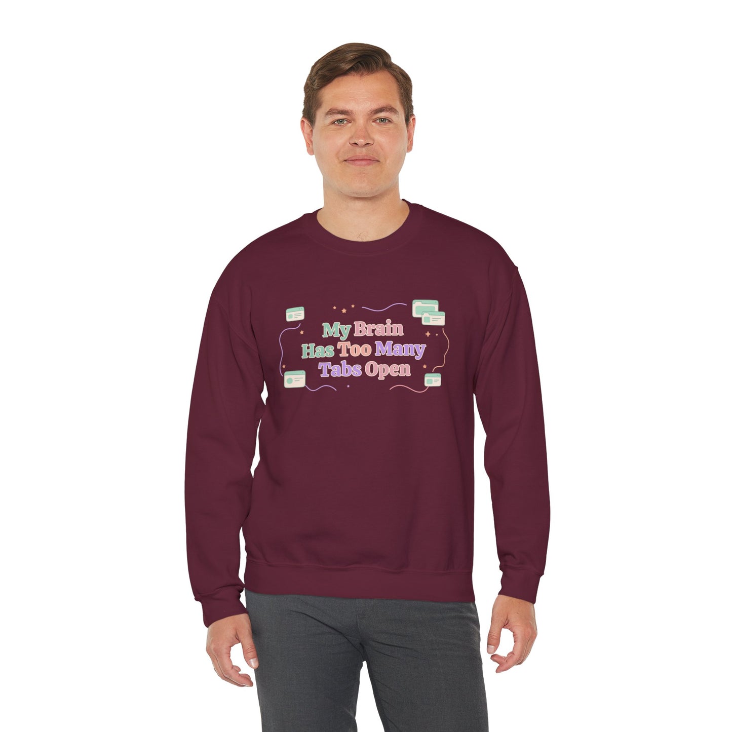 System Status: Hyperfixated | Industrial ADHD Crewneck