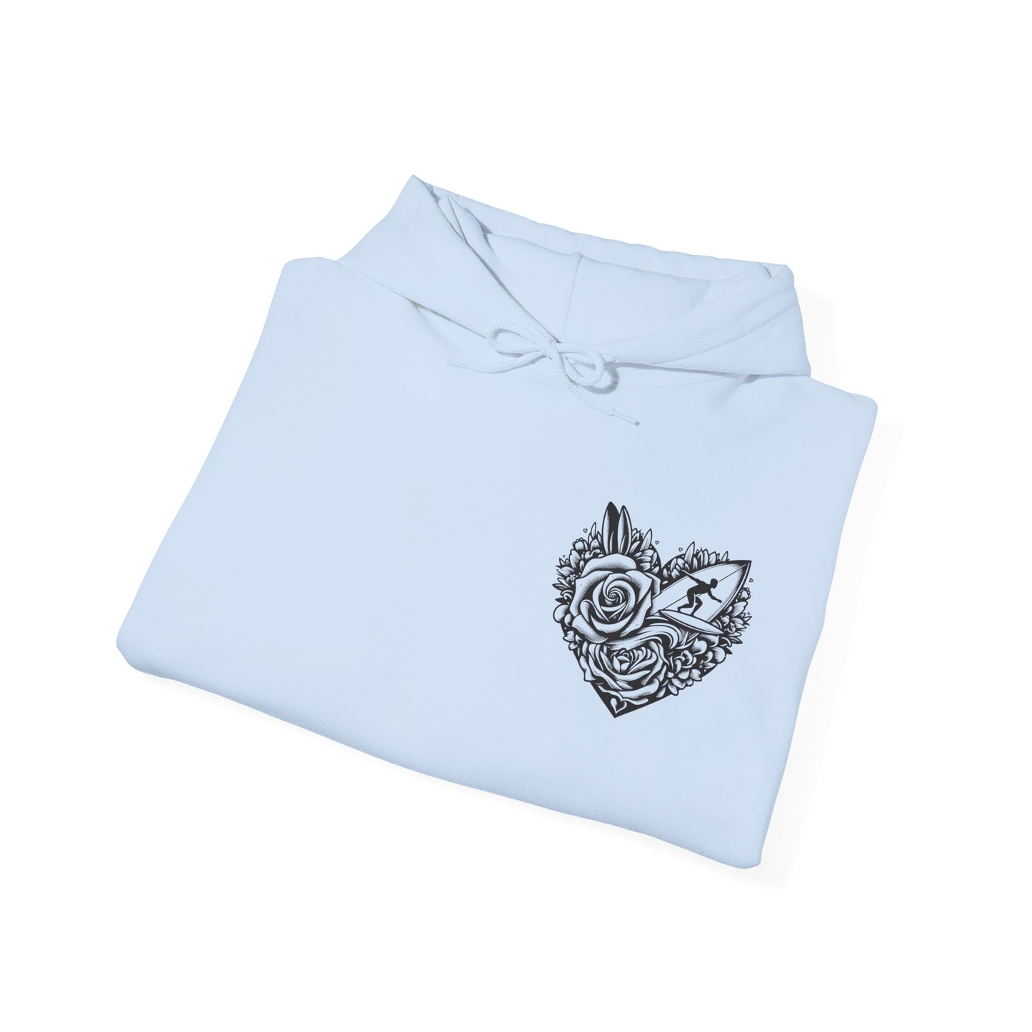 Viral Light Pink Fox Heart Hoodie - Cute Embroidered Animal Unisex Sweatshirt