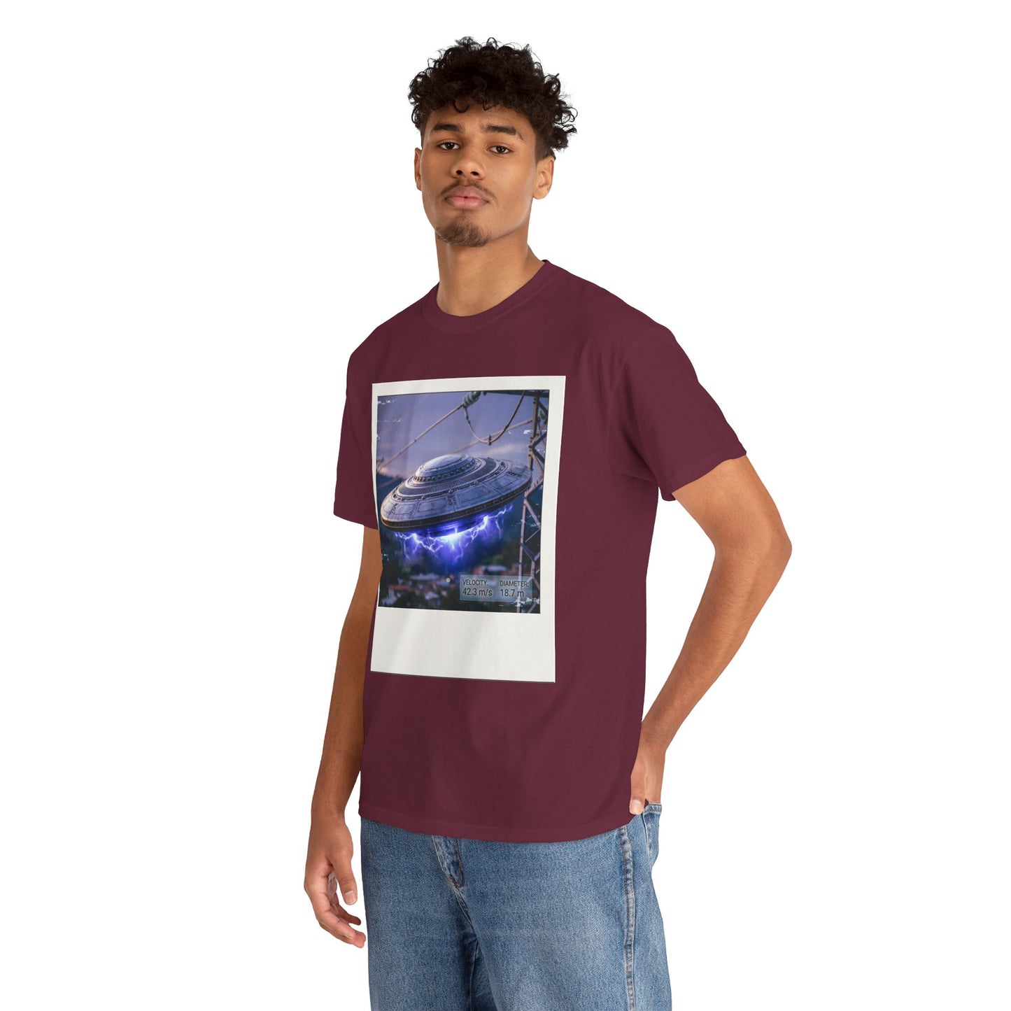 UFO Evidence T-Shirt | Retro Polaroid Alien Sighting Photo