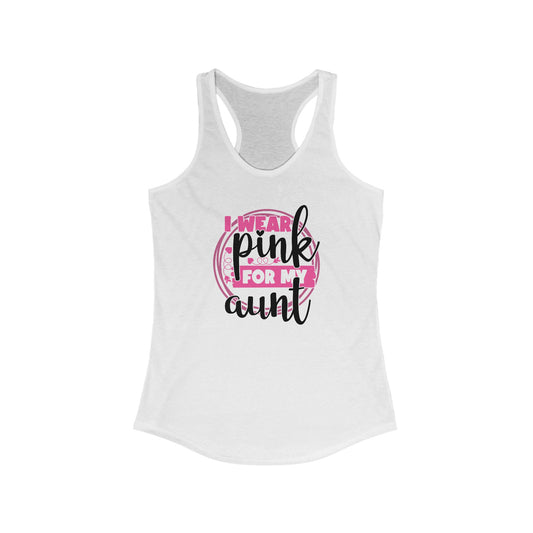 Supportive ‘I Wear Pink For My Aunt’ Breast Cancer Awareness Tank Top