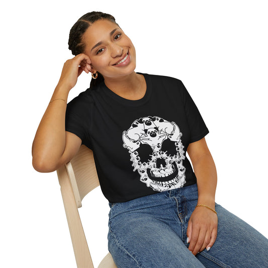 Pug Skull Shirt | Funny Gothic Dog Lover Tee | Optical Illusion Skeleton Pug Gift | Edgy Pet Owner Top | Halloween & Everyday Wear