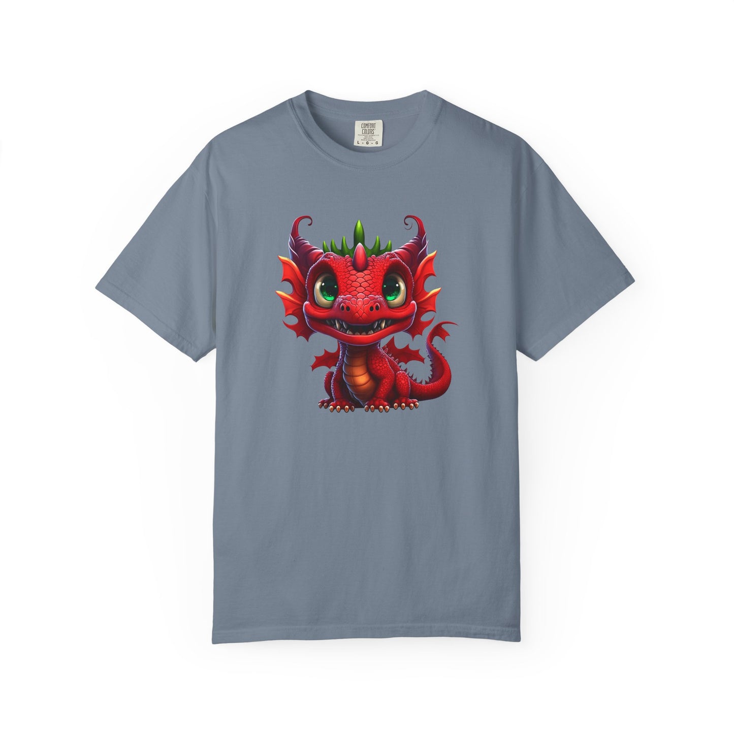 Playful Dragon Delight - Unique Cartoon-Style Dragon T-Shirt Design for Fun and Fantasy Lovers