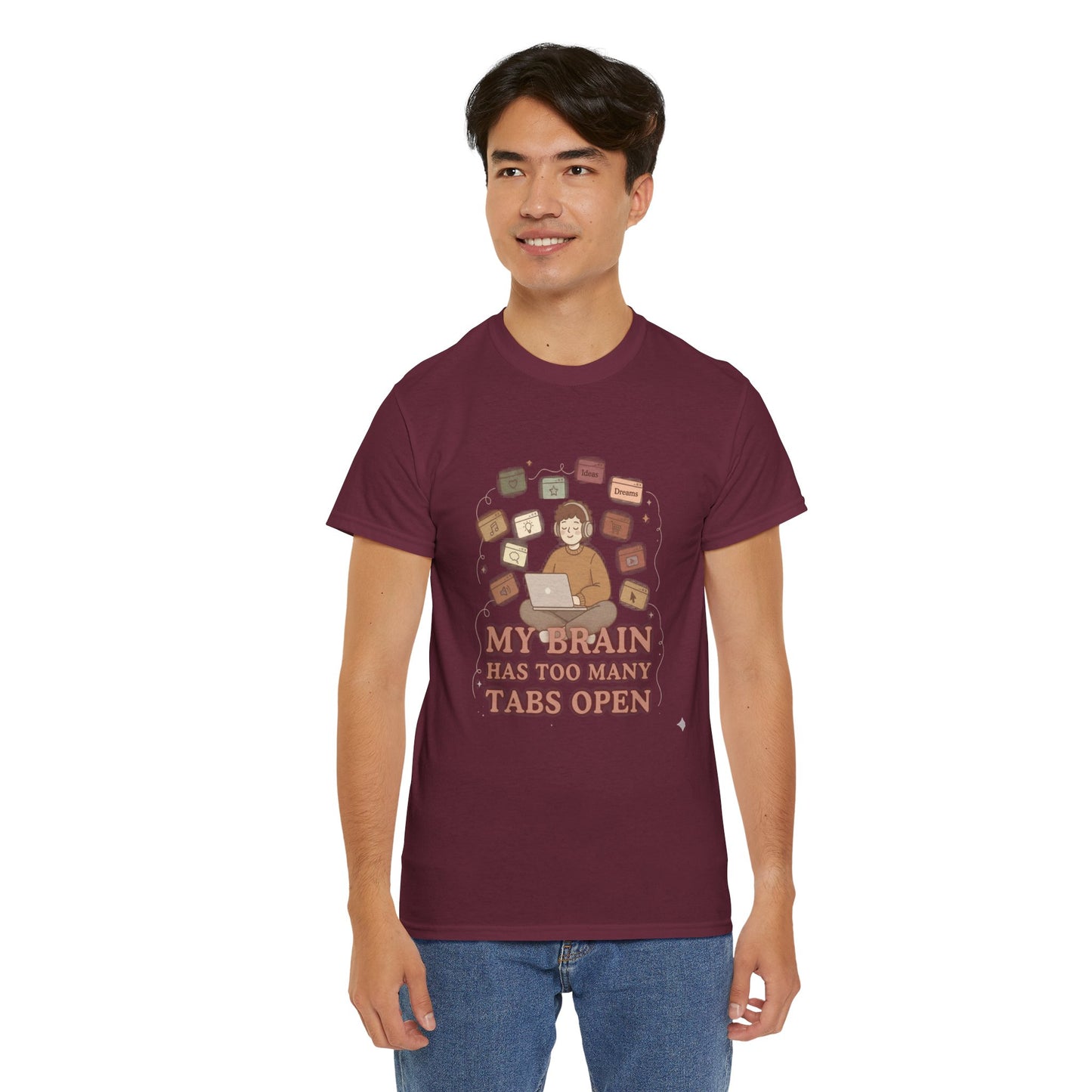 The "Cozy Mind" Earth Tone ADHD Graphic Tee