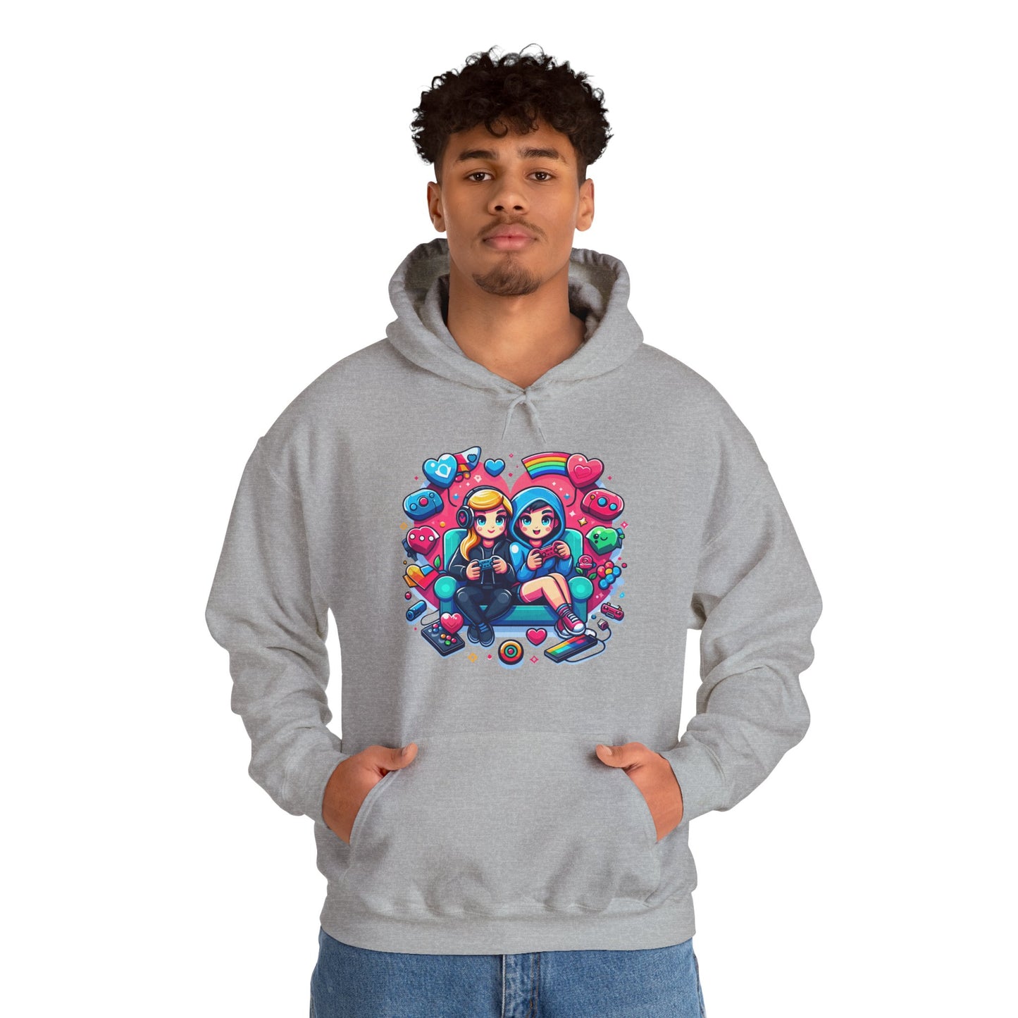 Retro Kawaii Gamer Girl Hoodie | Cute Anime Aesthetic Streetwear