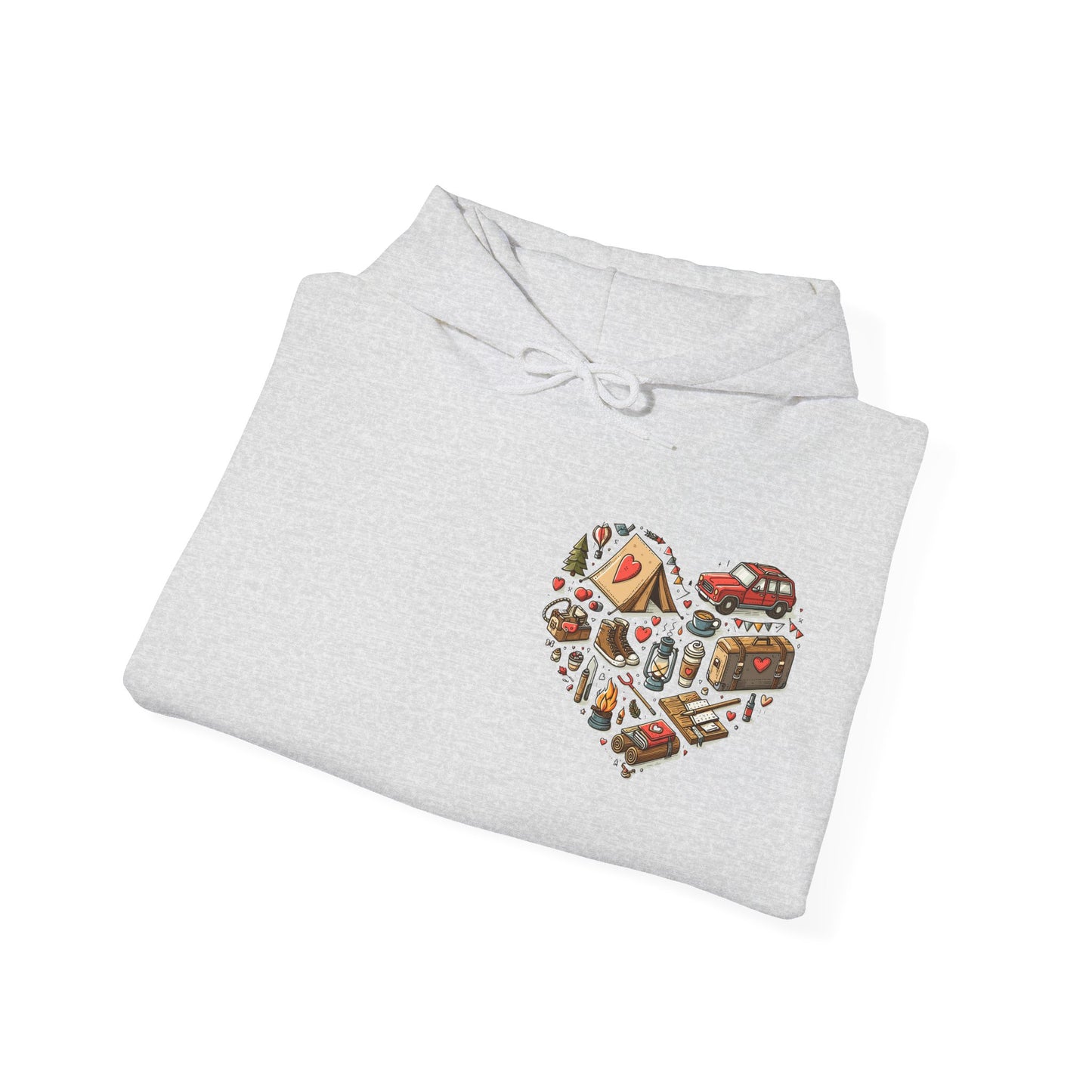 Wild at Heart: Ultimate Outdoor Adventure & Camping Icon Hoodie