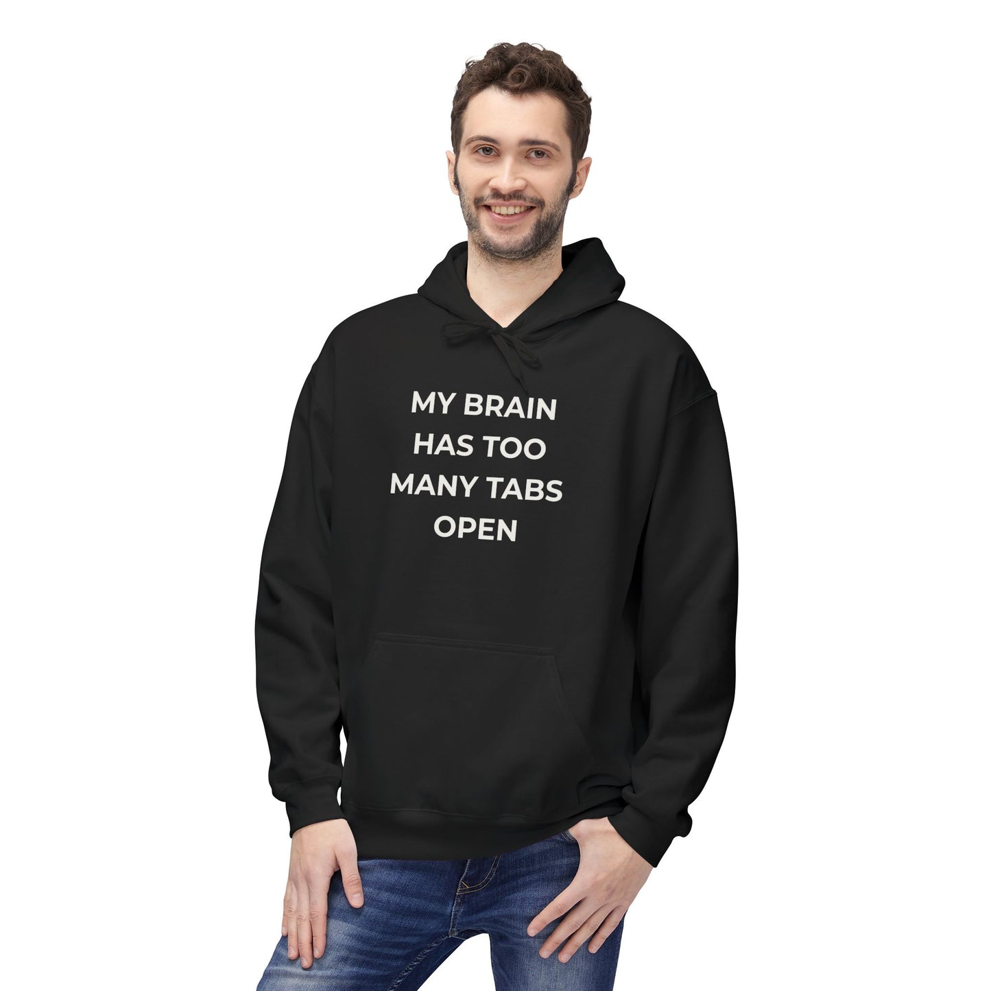 My Brain Has Too Many Tabs Open Hoodie | Funny ADHD Gift | Cozy Lofi Pullover