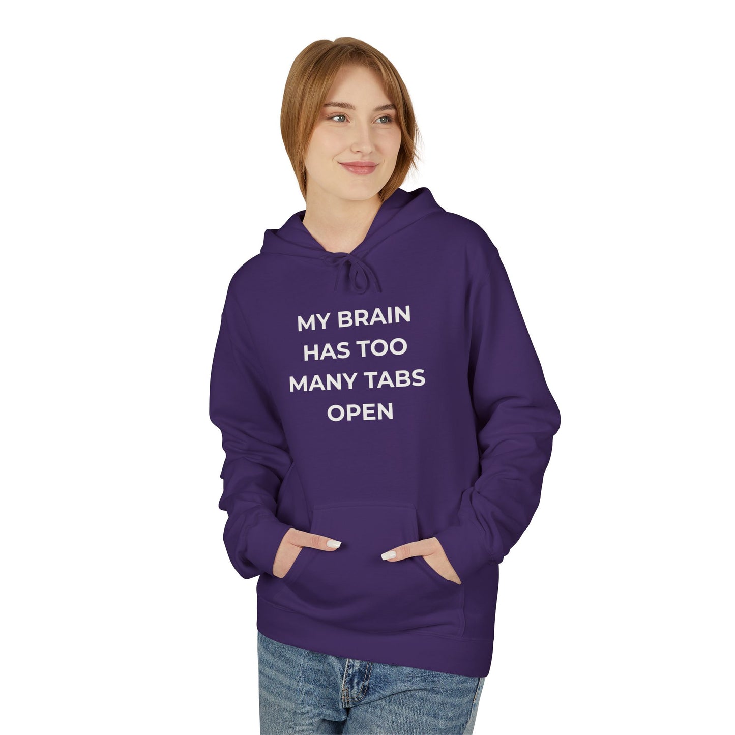 My Brain Has Too Many Tabs Open Hoodie | Funny ADHD Gift | Cozy Lofi Pullover