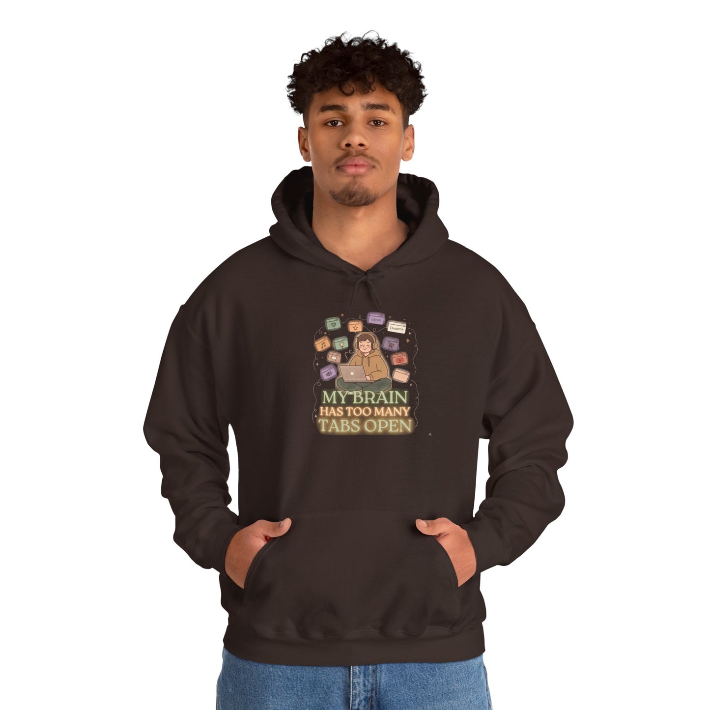 Dopamine at Midnight | ADHD Lofi Glow Aesthetic Hoodie