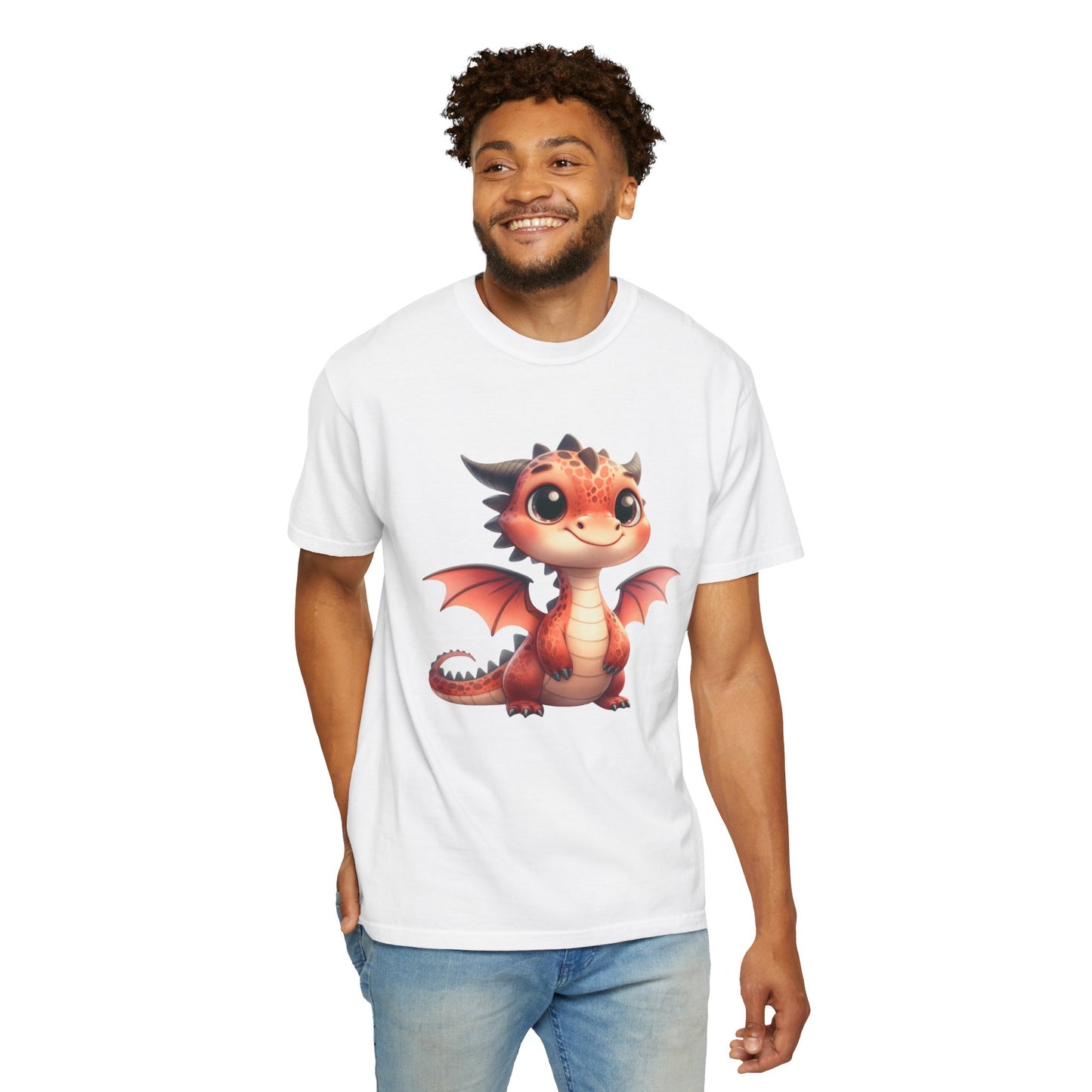 Adorable Dragon Whelp Tee - Soft Cotton T-Shirt with Fantasy Creature tee