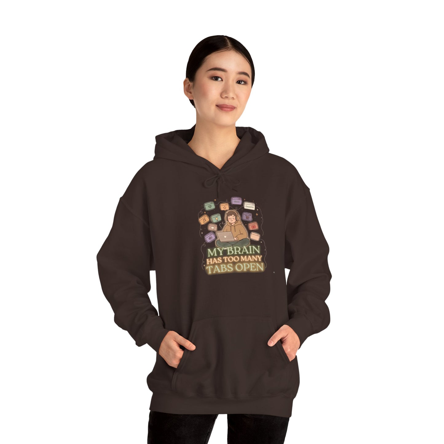 Dopamine at Midnight | ADHD Lofi Glow Aesthetic Hoodie