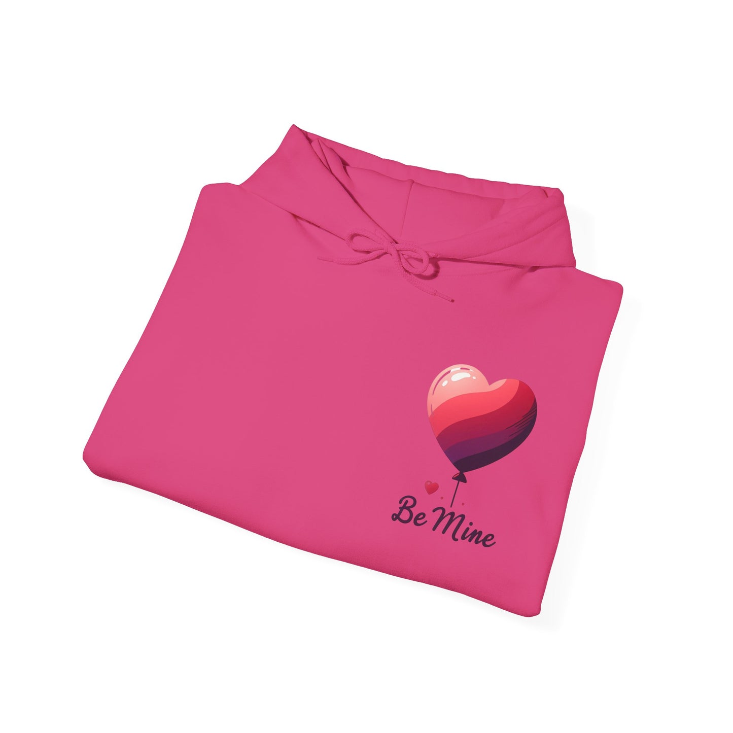 Minimalist Be Mine Valentine Heart Balloon Hoodie | Aesthetic Romantic Couple Sweatshirt
