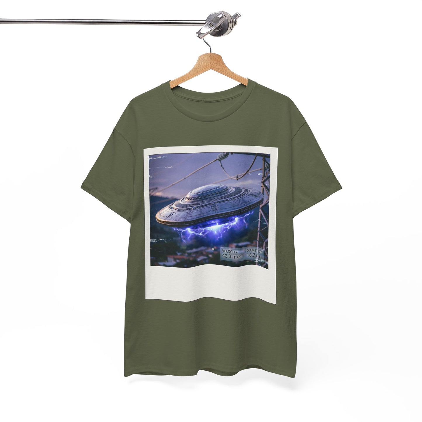 UFO Evidence T-Shirt | Retro Polaroid Alien Sighting Photo