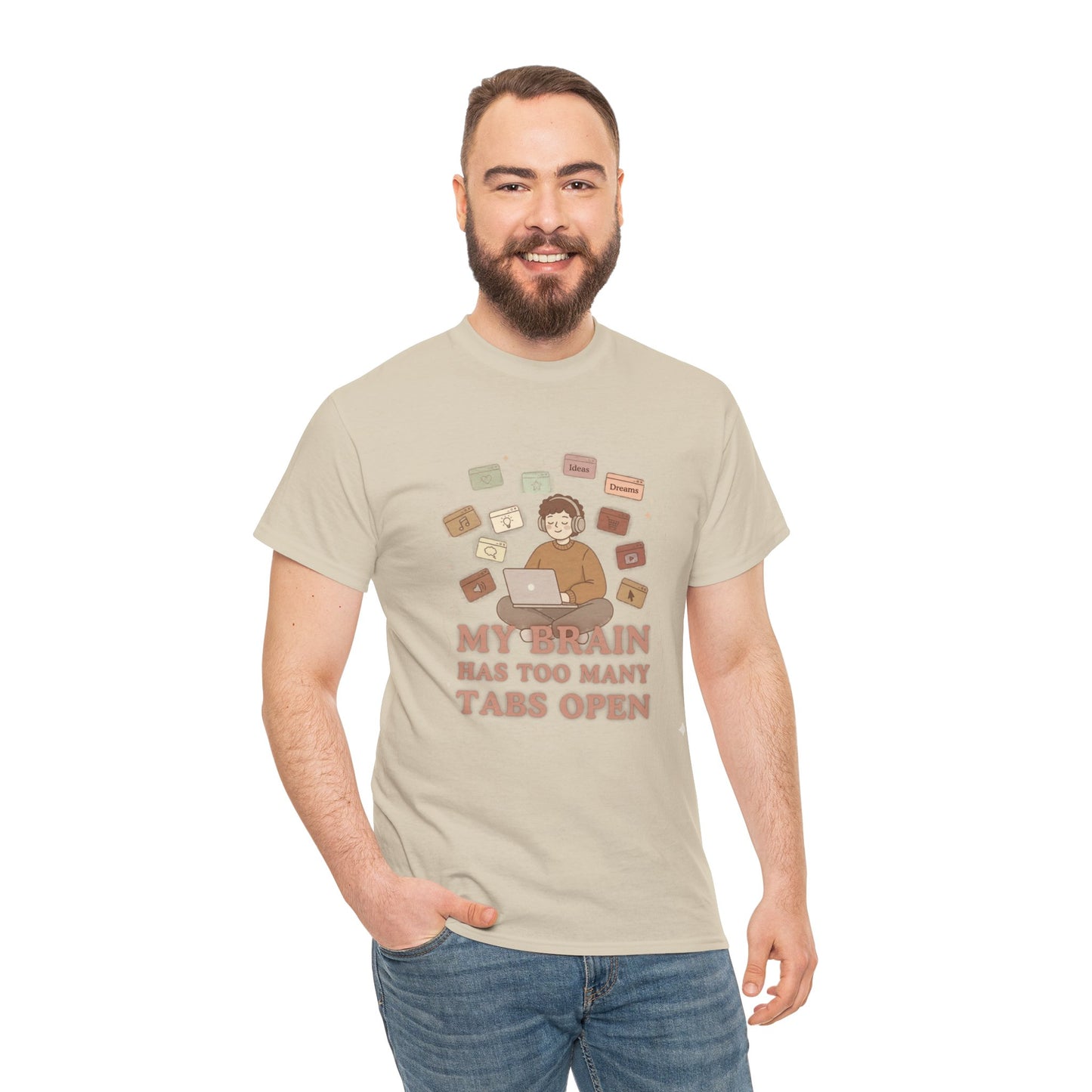 The "Cozy Mind" Earth Tone ADHD Graphic Tee